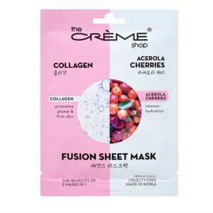 $4 When Bundled - The Crème Shop Collagen + Acerola Cherry Sheet Mask